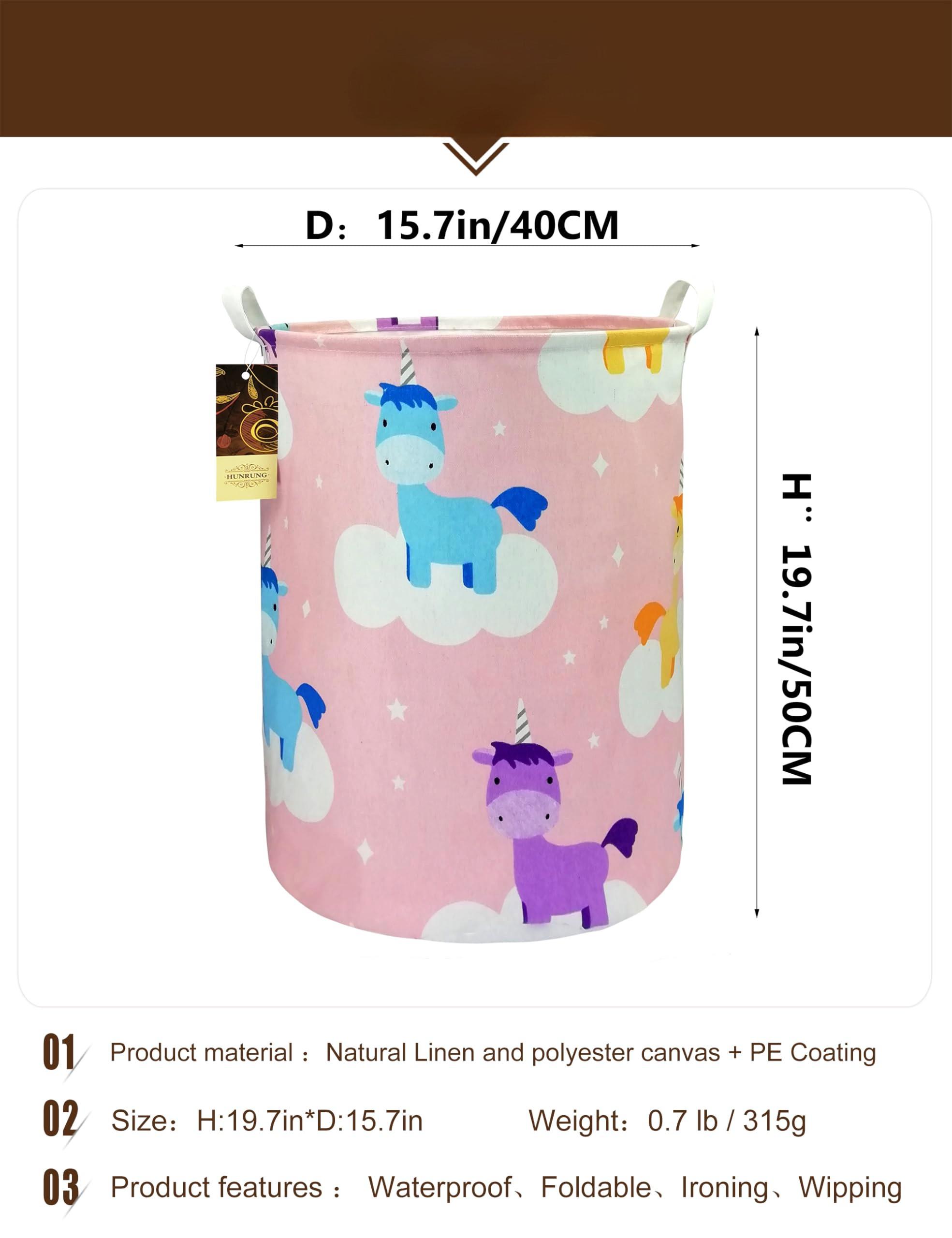 Alopini Wäschekorb, große Leinwand Stoff leichte Lagerung Korb Spielzeug Organisator schmutzige Kleidung zusammenklappbar wasserdicht  