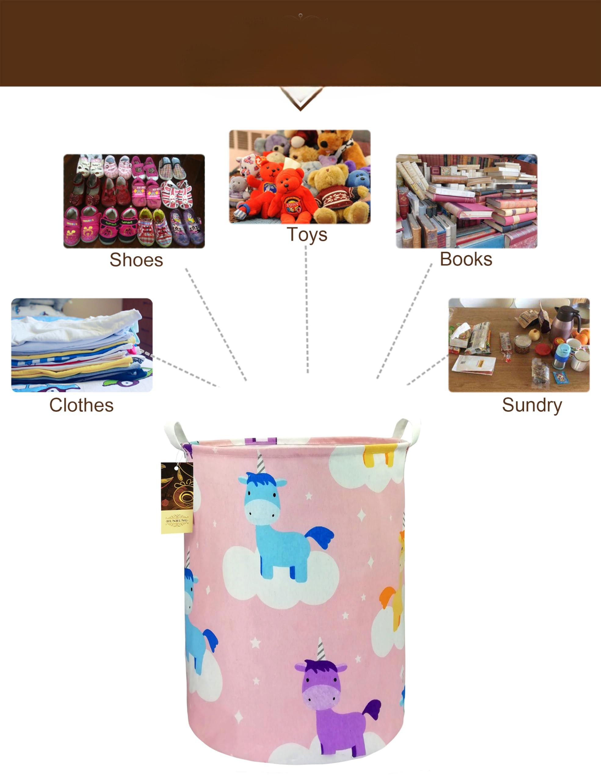 Alopini Wäschekorb, große Leinwand Stoff leichte Lagerung Korb Spielzeug Organisator schmutzige Kleidung zusammenklappbar wasserdicht  