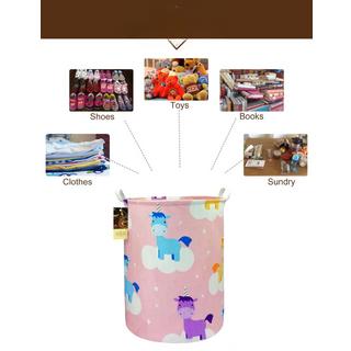 Alopini Wäschekorb, große Leinwand Stoff leichte Lagerung Korb Spielzeug Organisator schmutzige Kleidung zusammenklappbar wasserdicht  