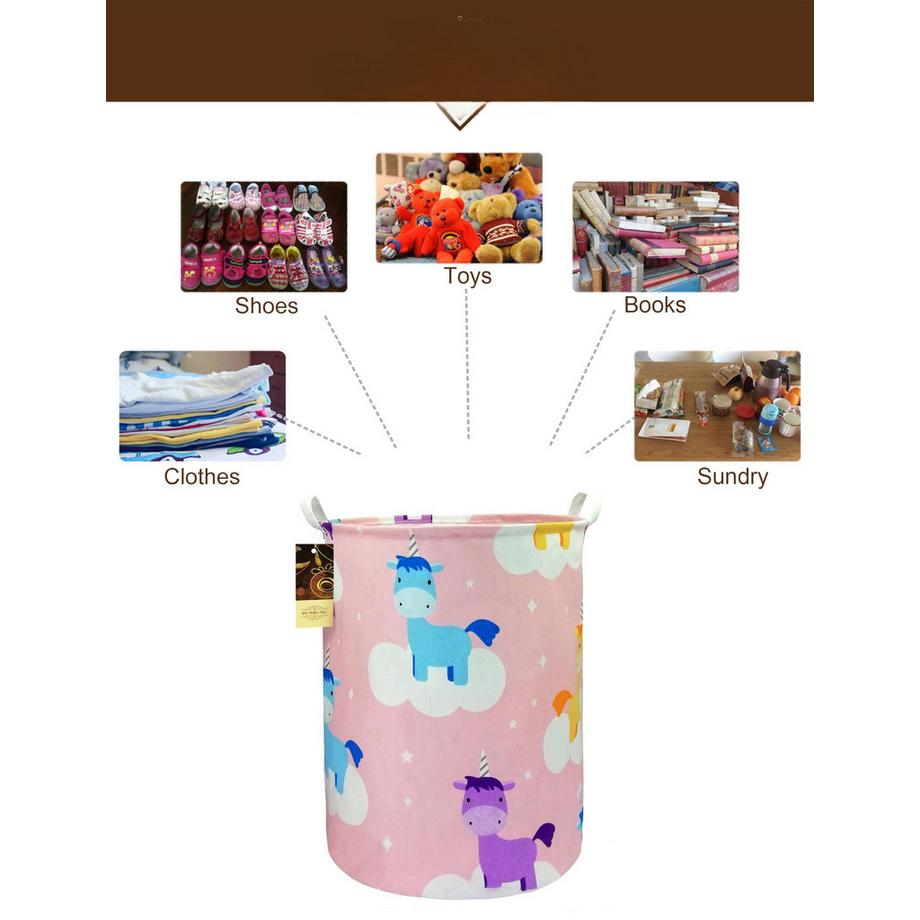 Alopini Panier à linge, grand panier de rangement léger en tissu de toile, organisateur de jouets, vêtements sales, pliable et imperméable à l'eau  