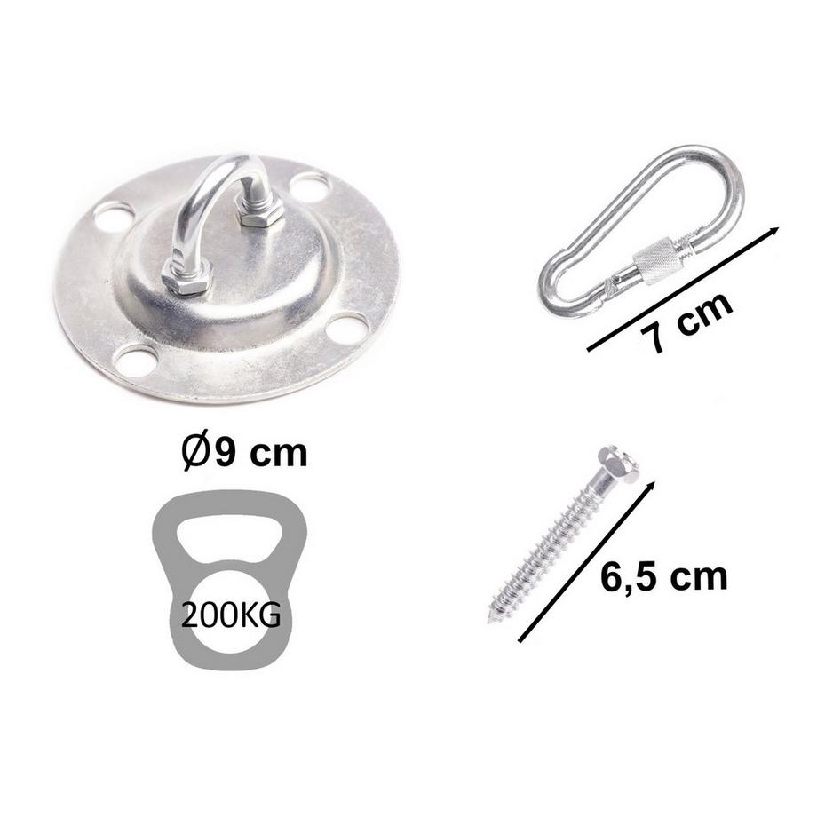 Northio Staffa per tetto con catena - 200 kg  