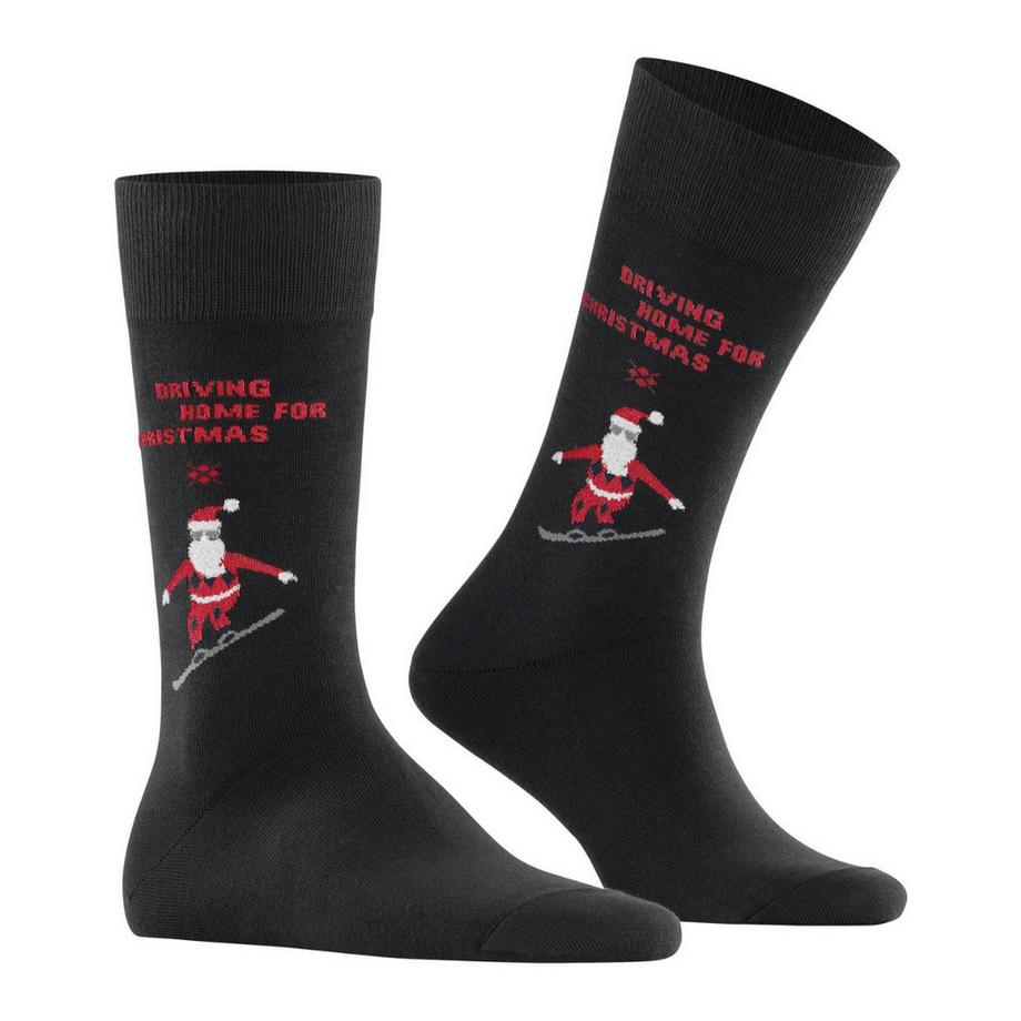 Burlington Chaussettes Crew Snowboarding Santa  