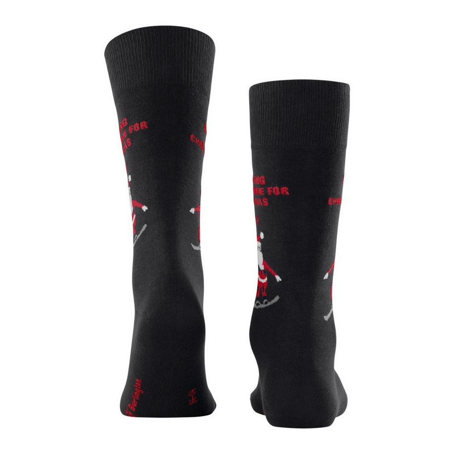 Burlington Chaussettes Crew Snowboarding Santa  