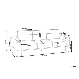 Beliani 3 Sitzer Sofa aus Bouclé Modern SOVIK  