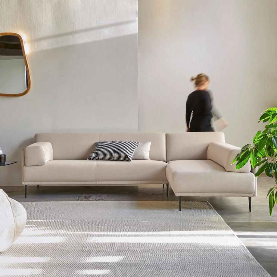 Tikamoon Ecksofa mit Eckelement rechts, 4-Sitzer Finn  