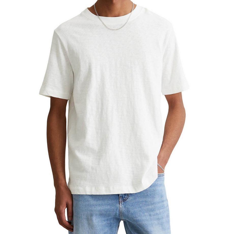 Marc O'Polo Denim T-shirt  Pack de 1 Confortable à porter-T-Shirt, SSL, Logo Print, Reg  