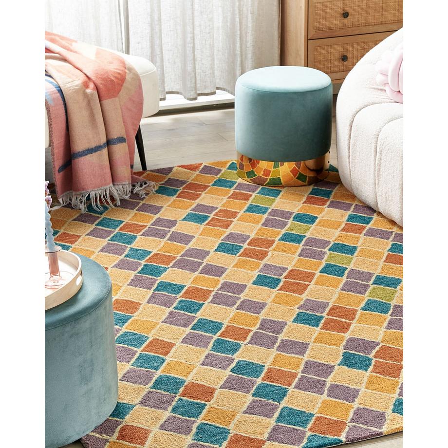 Beliani Tapis en Laine Boho KESKIN  