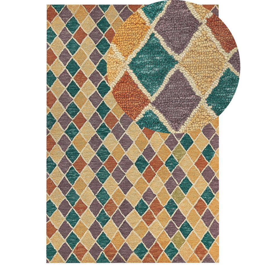 Beliani Tapis en Laine Boho KESKIN  