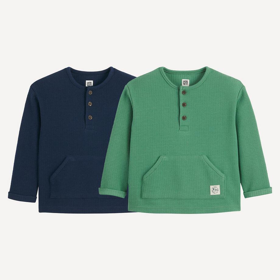 La Redoute Collections  2er-Pack Langarmshirt 