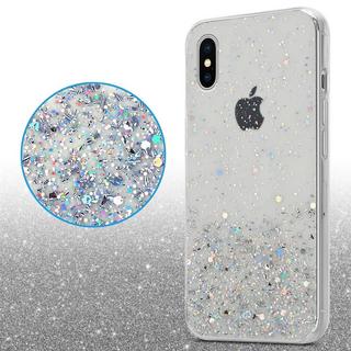 Cadorabo  Hülle für Apple iPhone X  XS TPU Silikon mit funkelnden Glitter 