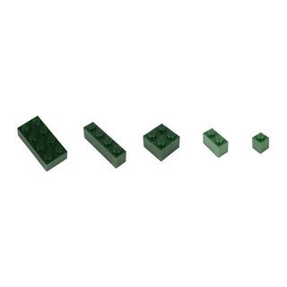 Q-BRICKS  Bausteine Unicolor Moosgrün 