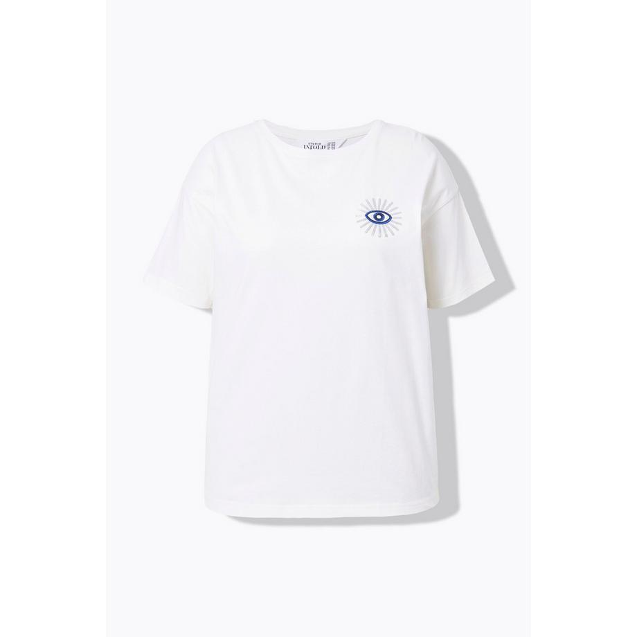 Studio Untold T-shirt Oversize Manches Courtes Motif Œil Scintillant  