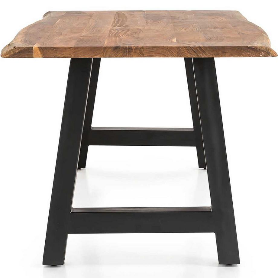 mutoni Massivholztisch Luranta Akazie A-Beine natur 240x110  