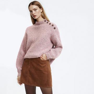 Pull col montant boutonné&nbsp;