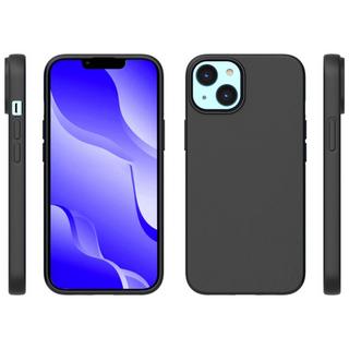 Cover-Discount  iPhone 14 - Housse en caoutchouc silicone noir mat 