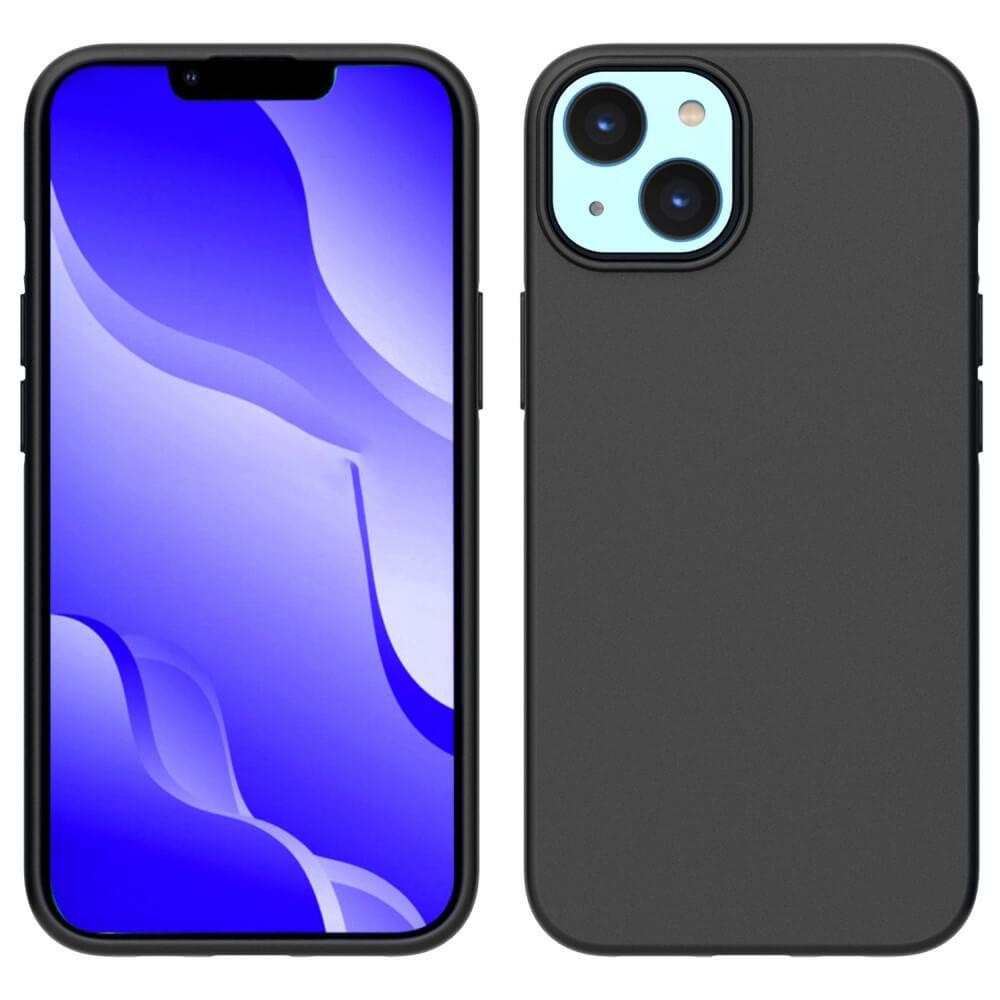 Cover-Discount  iPhone 14 - Matte Silikon Hülle Schwarz 