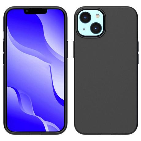 Cover-Discount  iPhone 14 - Housse en caoutchouc silicone noir mat 