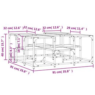 VidaXL Couchtisch holzwerkstoff  