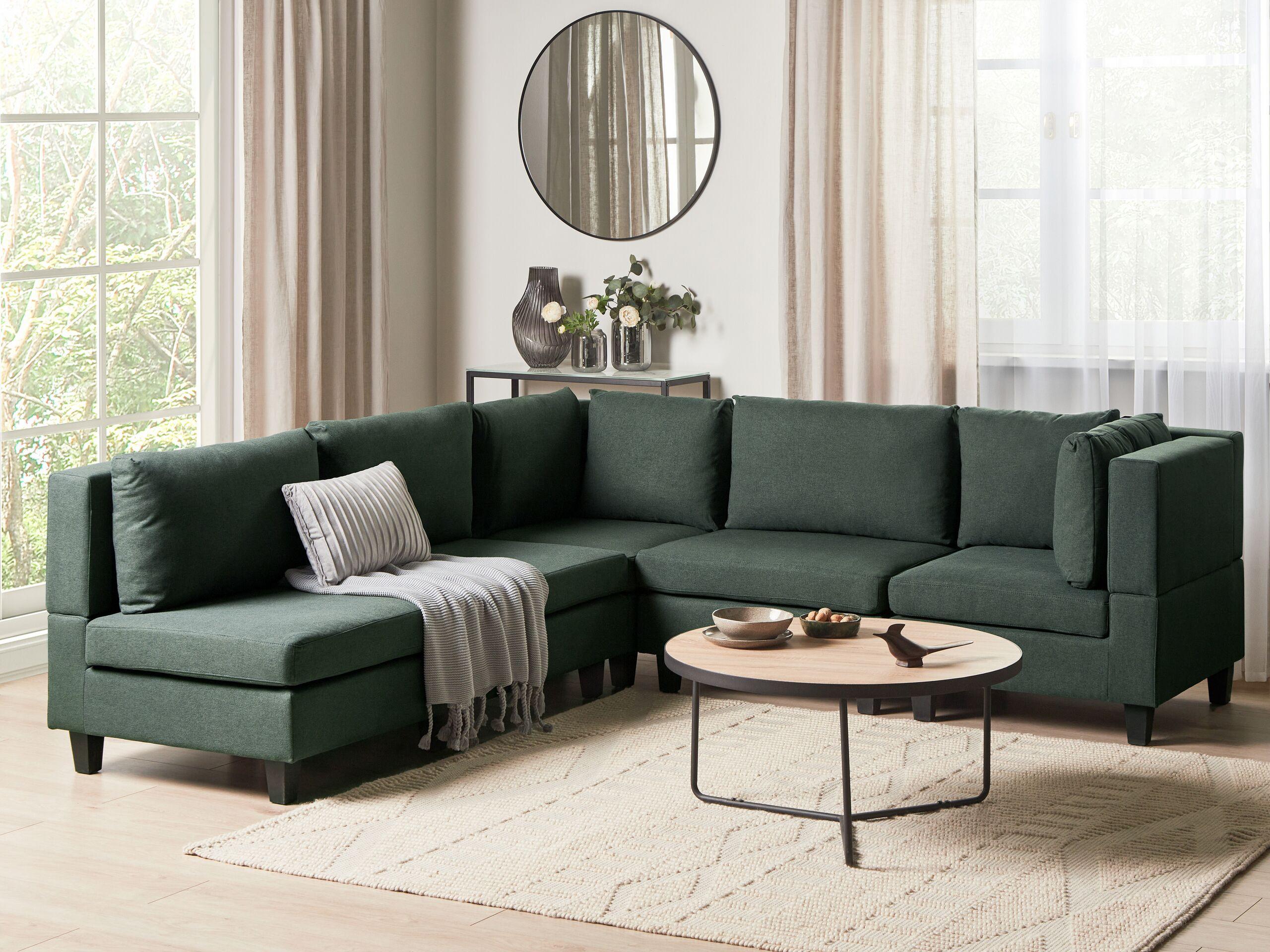 Beliani Ecksofa aus Polyester Modern UNSTAD  