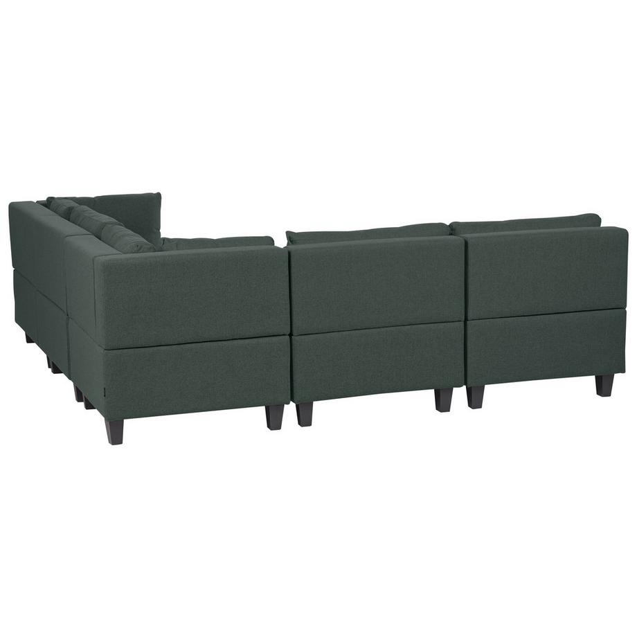Beliani Canapé d'angle en Tissu  UNSTAD  