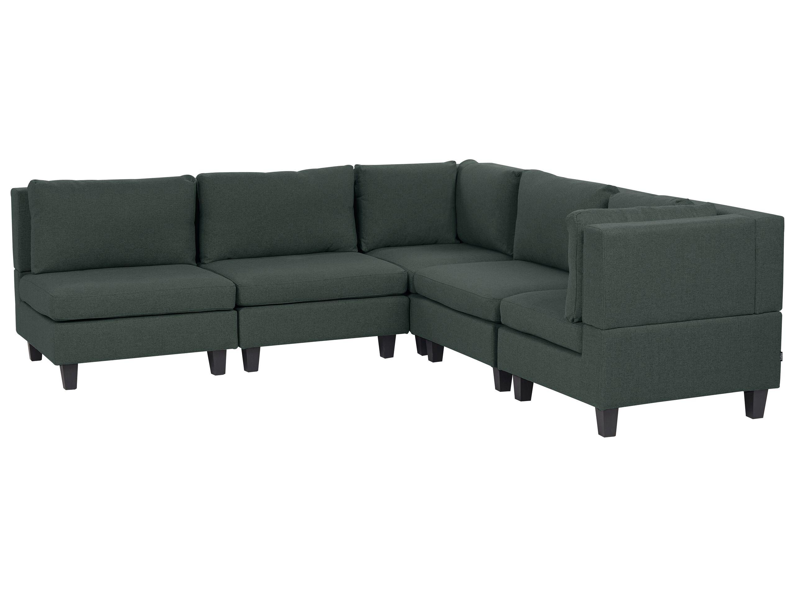 Beliani Ecksofa aus Polyester Modern UNSTAD  