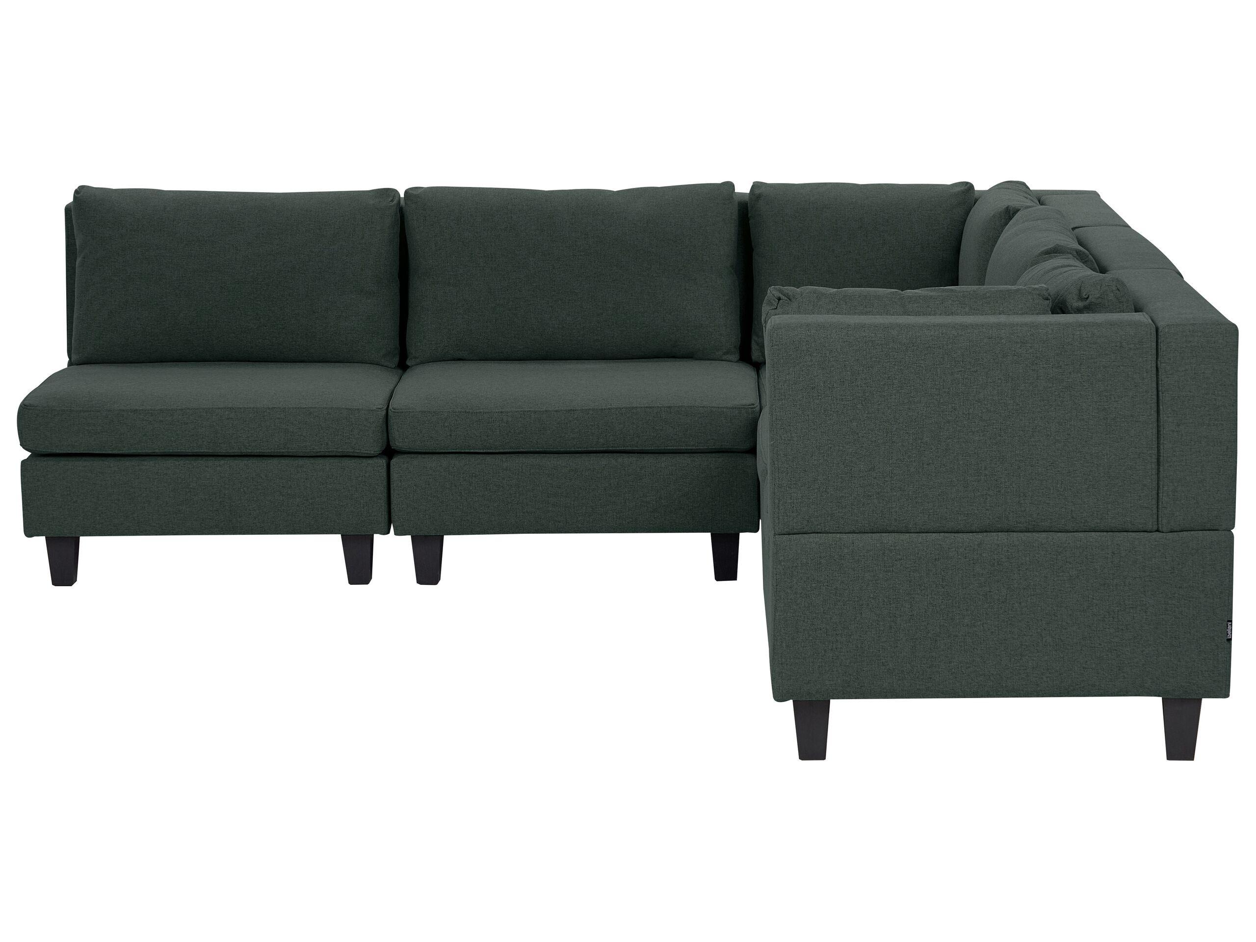 Beliani Ecksofa aus Polyester Modern UNSTAD  