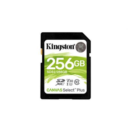 Kingston  256GB SDXC CANVAS SELECT PLUS 100R C10 UHS-I U3 V30 
