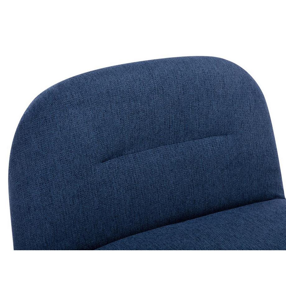 Vente-unique Drehsessel - Strukturstoff - Blau - POZETI  