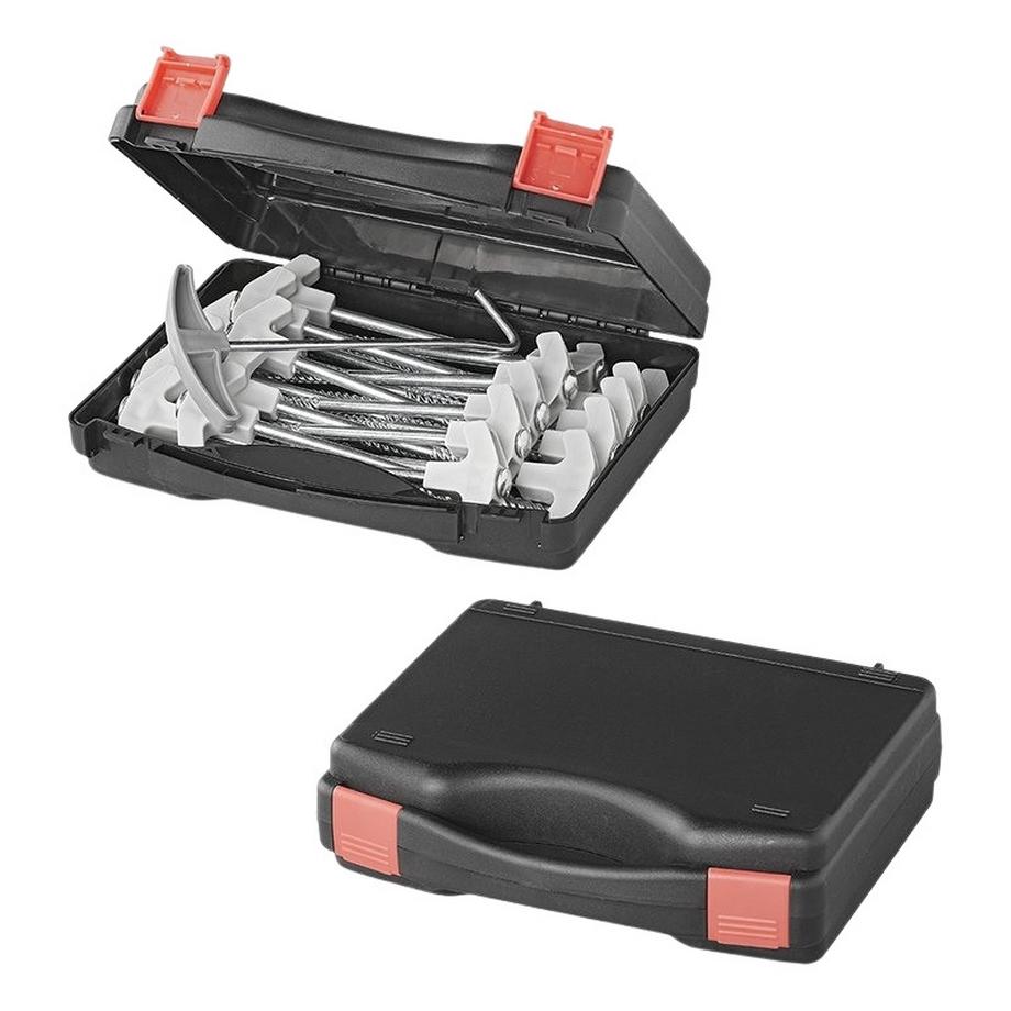B2X  Piquet de tente 20 cm en métal Heavy Duty avec crochet en plastique - lot de 20 pcs. au cas où 