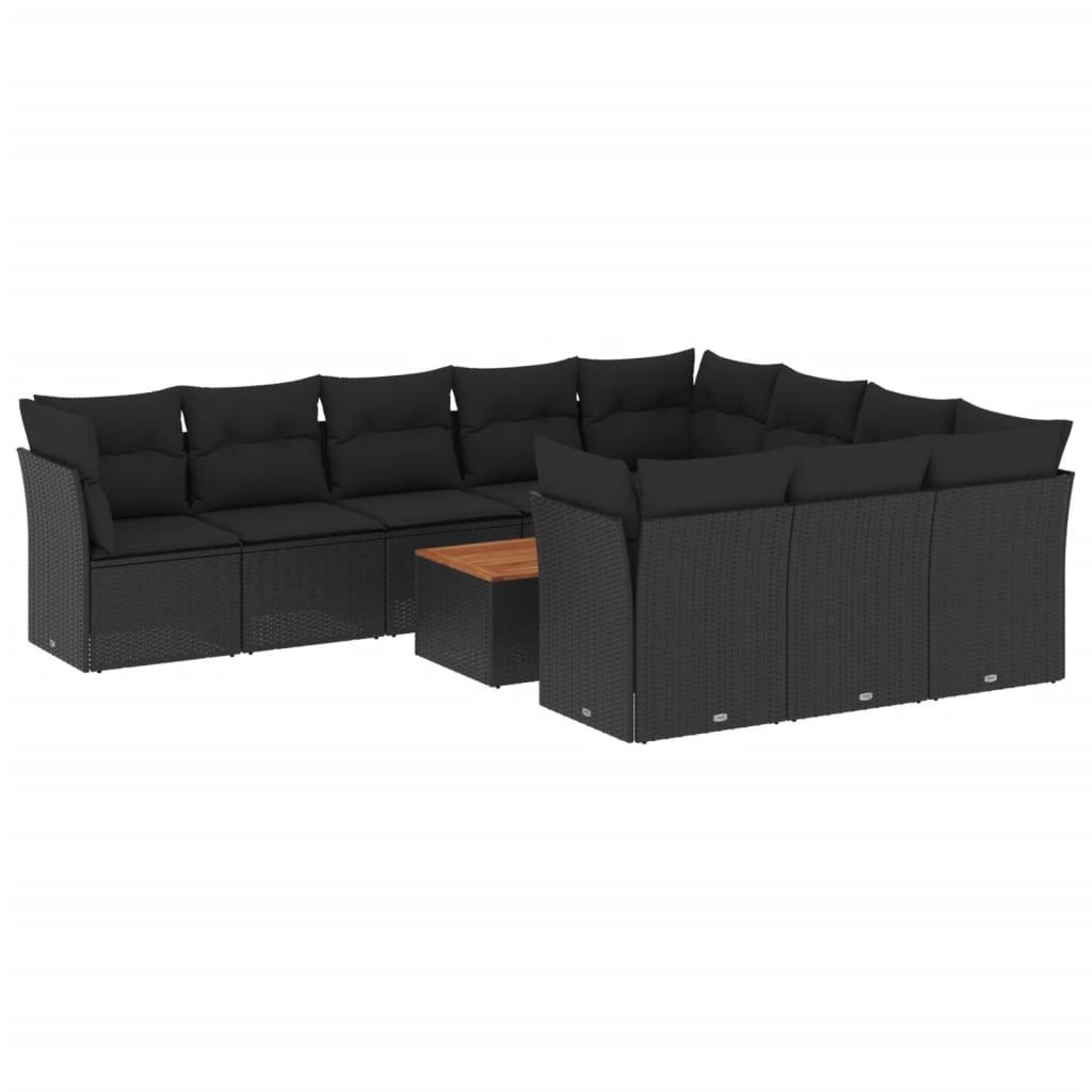 VidaXL set divano da giardino Polirattan  