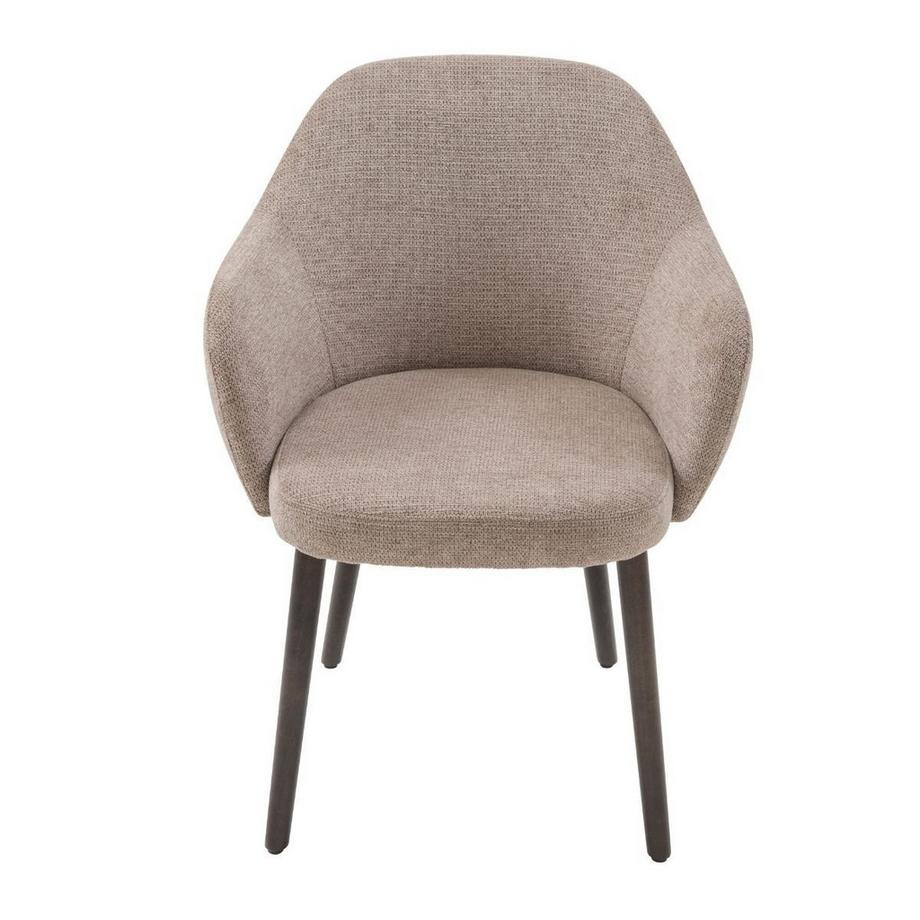 Calicosy Set di 2 poltrone bridge in tessuto grigio L51 cm - ERNEST  