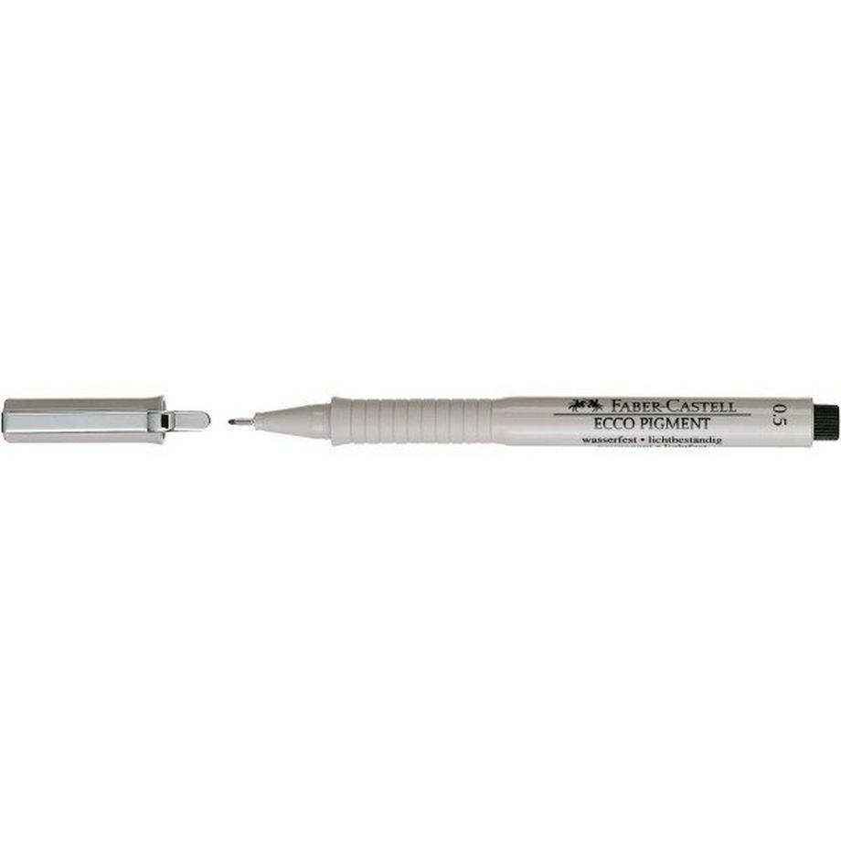 FABER-CASTELL Tintenschreiber ECCO 0,5mm 166599 Pigment, schwarz