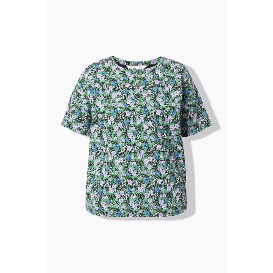 Studio Untold Oversize Shape Flower Print T-Shirt  