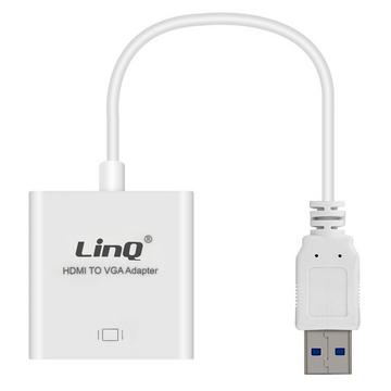 Adaptateur USB 3.0 vers VGA LinQ Blanc