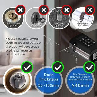 Welock PCB41 Intelligentes Türschloss mit Passwort (EU)  