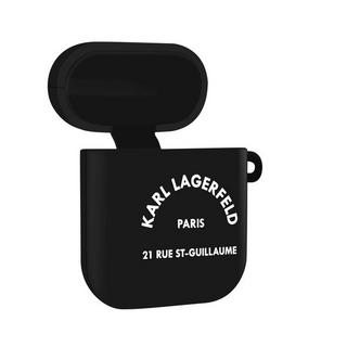 KARL LAGERFELD  AirPods Silikon Hülle mit Karabiner, Paris RSG Design 