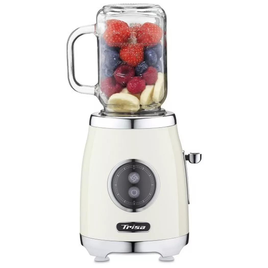 Trisa – Standmixer Mix ’n‘ Joy Weiss-Gelb, Weiss, 0.5l