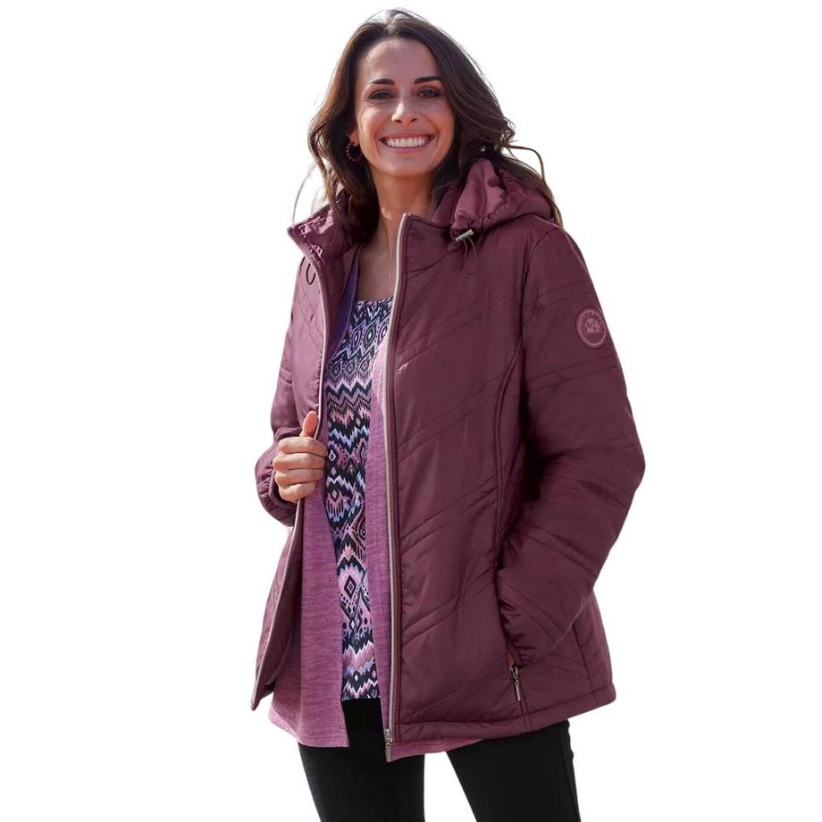 Atlas For Women Gesteppte Jacke mit Kapuze  