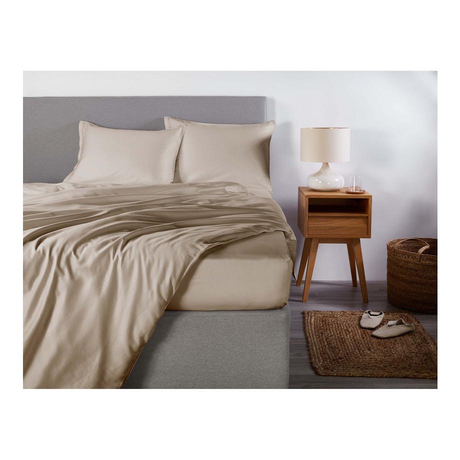 Living Home Uni Satin 100 Taie d'oreiller  