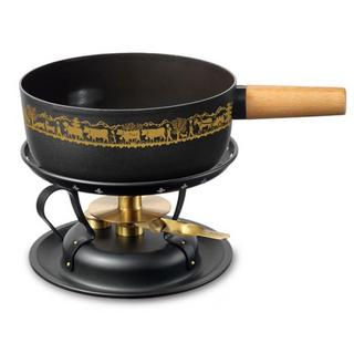 Stöckli Set per fonduta di formaggio Classic / Emotion l'alpage, nero 21 cm 2,6 litri  
