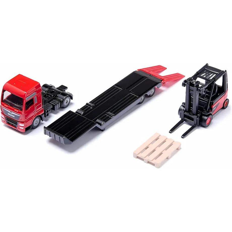 siku  MAN LKW mit Linde Gabelstapler 