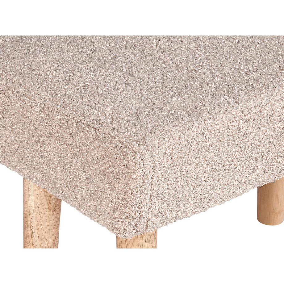 Beliani Repose-pied en Bouclé Moderne TAKOMA  