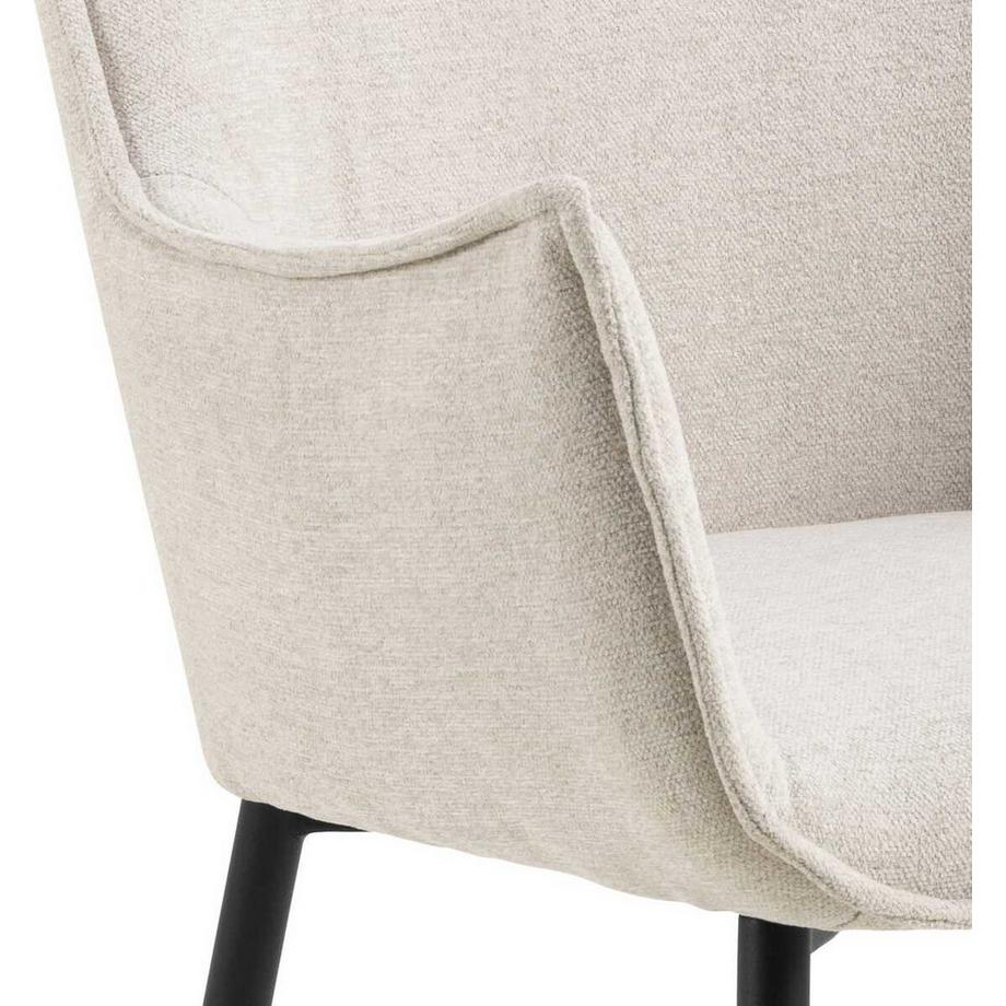 mutoni Chaise à accoudoirs Kaleo beige (1 pièce)  
