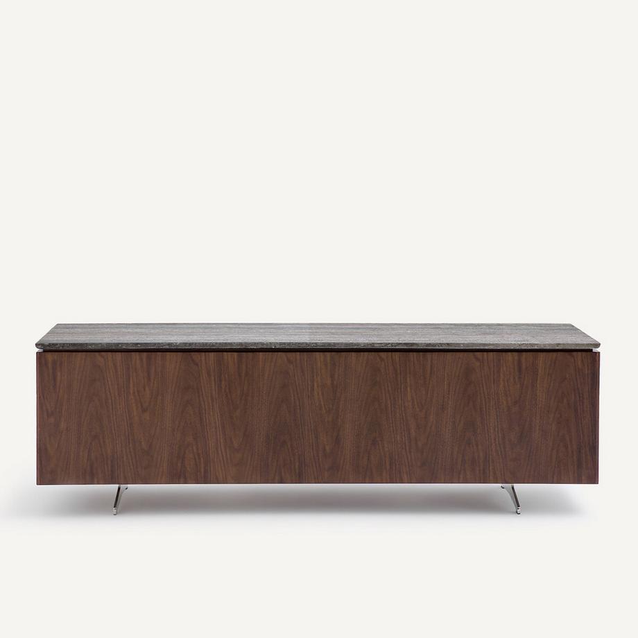 AM.PM TV-Möbel mit Walnussfurnier und Travertin  