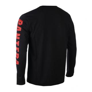 Pantera T-Shirt Logo Sfilacciato Maniche Lunghe  