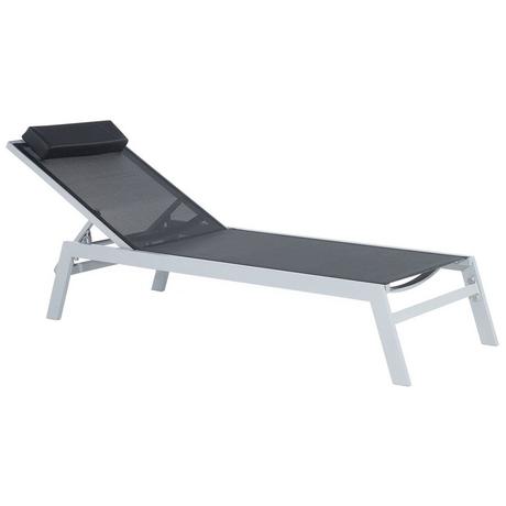 Beliani Lettino Prendisole en Alluminio Industriale CATANIA  