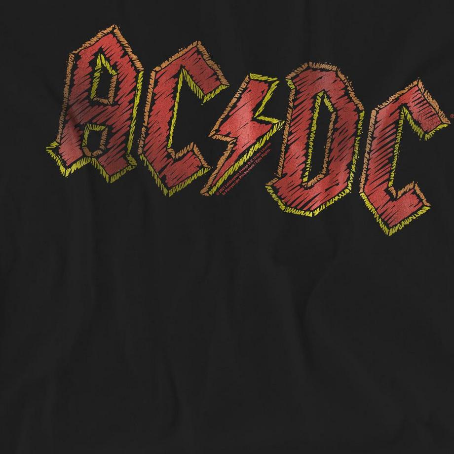 AC/DC ACDC T-Shirt Stampata Vestibilità Regolare  