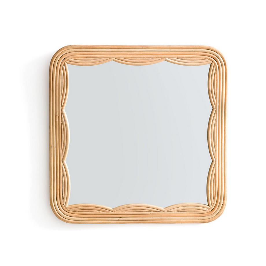La Redoute Intérieurs Miroir carré en rotin H52 cm  