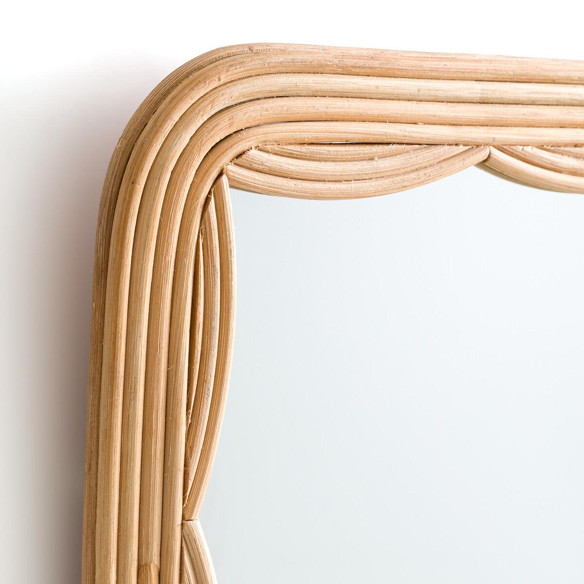 La Redoute Intérieurs Miroir carré en rotin H52 cm  