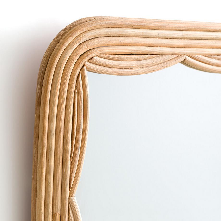 La Redoute Intérieurs Miroir carré en rotin H52 cm  
